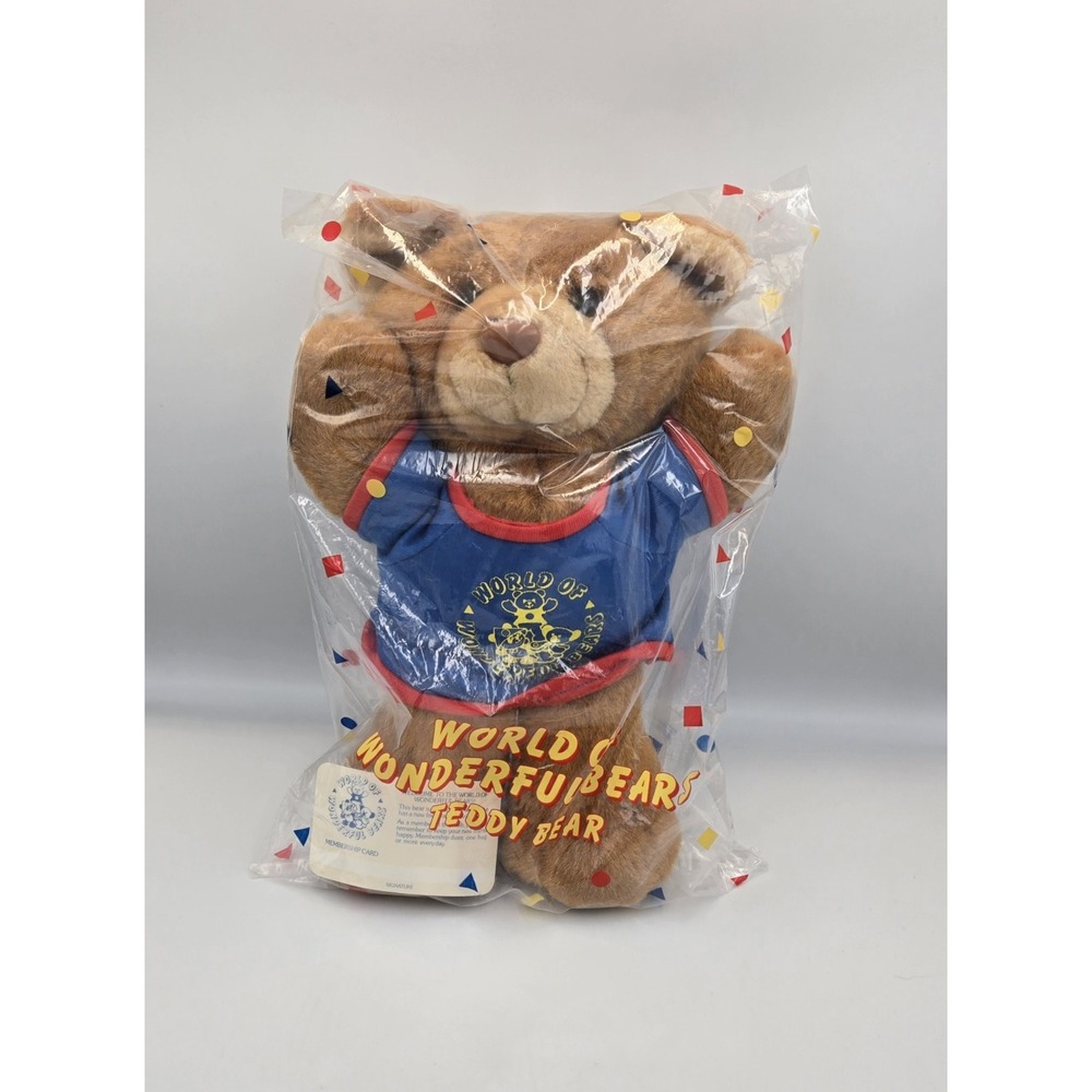 VTG Avon PLUSH BEAR‎ 12" World of Wonderful Teddy Bears Sealed 1989 NEW